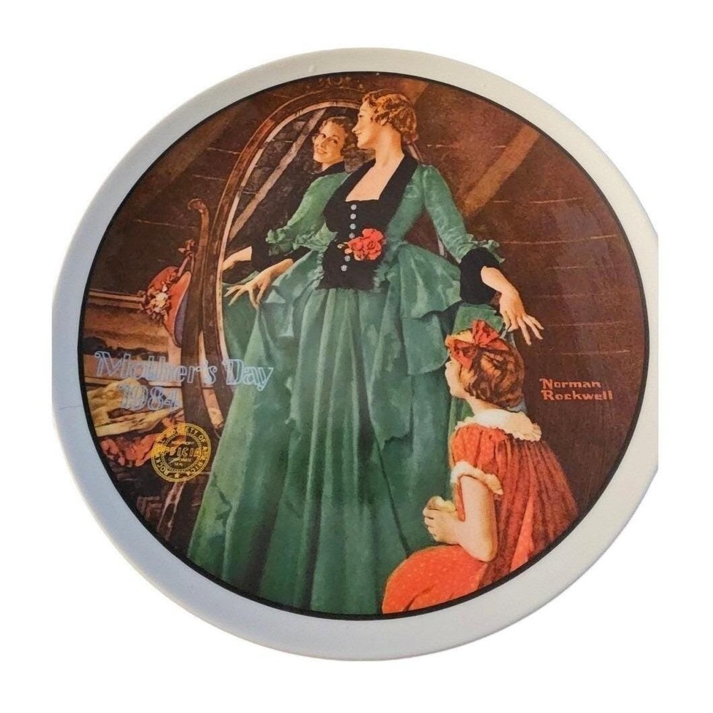 Norman Rockwell Vintage Plate Grandmas Courting Dress 1984 Mother Day